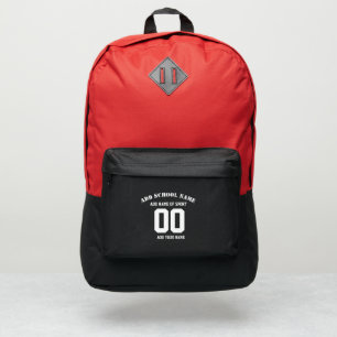 Custom Sports Backpack - Jersey Name & Number