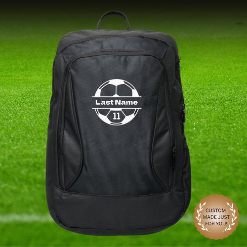 Custom Sports Backpacks _ Soccer Ball with Name
