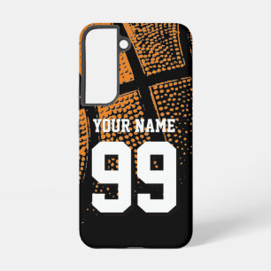 Custom sports basketball jersey number samsung galaxy s22 case