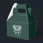 Custom Sports Club Name Lawn Tennis Team Players Favor Boxes<br><div class="desc">Easily customize these favor boxes by adding your club or society name by clicking the "Personalize" button. You can change the background, fonts, and box color by clicking the "Edit with Design tool". Perfect for any club, business, or school society. Order as many or as fewer as required. There's no...</div>