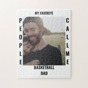 Custom Sports dad Sports mom photo template Jigsaw Puzzle