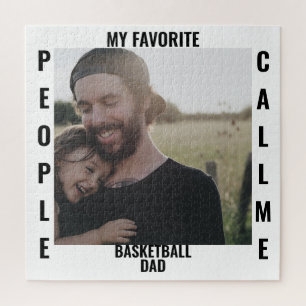 Custom Sports dad Sports mom photo template Jigsaw Puzzle