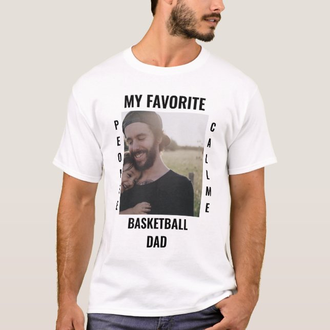 Custom Sports dad Sports mom photo template T-Shirt (Front)