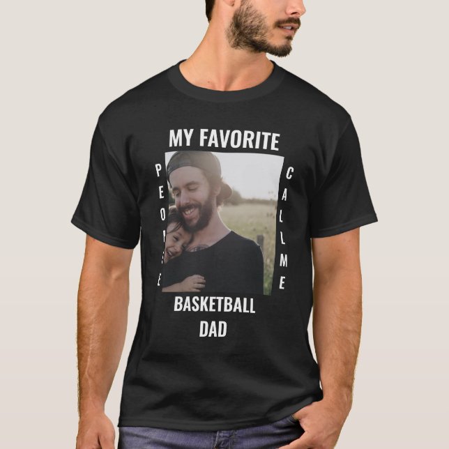 Custom Sports dad Sports mom photo template T-Shirt (Front)