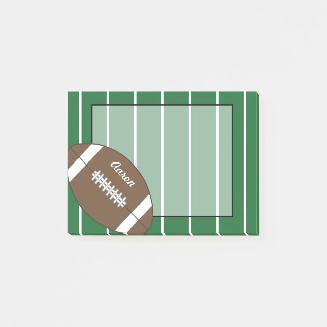 Custom Sports Football Post It Notes Gift (Front)
