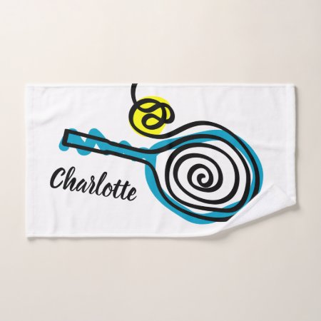 Custom Sports Hand Towel Gift For Tennis Players