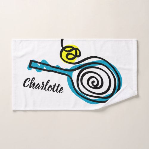 Custom sports hand towel gift for tennis players