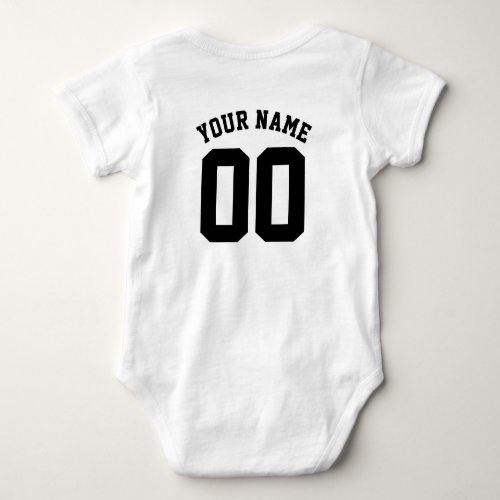 Custom Sports Jersey Baby Bodysuit