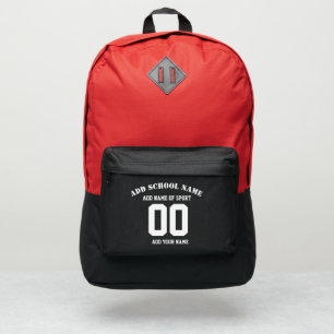 Custom Sports Jersey Backpack – Name & Number
