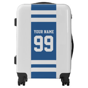 Custom sports jersey number luggage suitcase