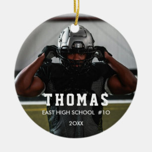 Custom Sports Modern Minimalist Photo Ornament