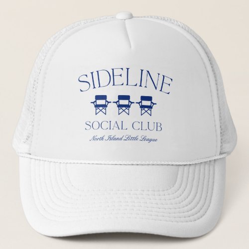 Custom Sports Mom Sideline Social Club Trucker Hat