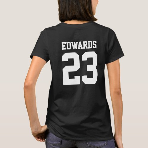 Custom Sports Numbered With Name T_Shirt