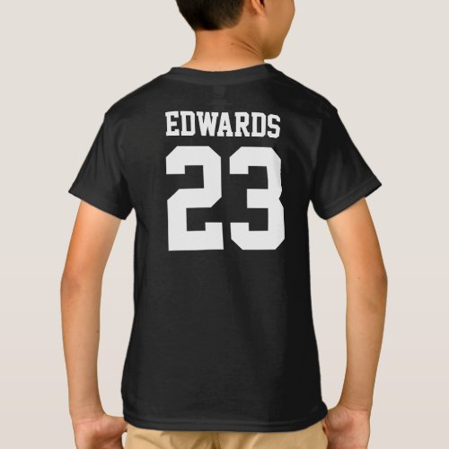 Custom Sports Numbered With Name T_Shirt