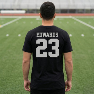 Custom Sports Numbered With Name T-Shirt