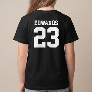 Custom Sports Numbered With Name T-Shirt