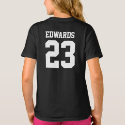 Custom Sports Numbered With Name T-Shirt