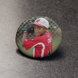 Custom Sports Photo Button<br><div class="desc">Custom Sports Photo Button: Click "change" under the placeholder image and replace it with your own! A great way to show your love and support for your favorite athlete!</div>