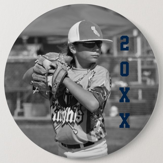 Custom Sports Photo Button (Front)