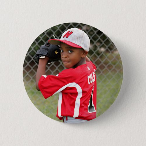 Custom Sports Photo Button Custom Sports Photo Button