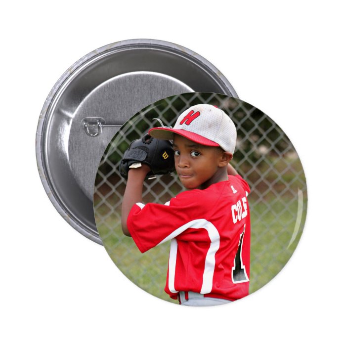 Custom Sports Photo Button Zazzle