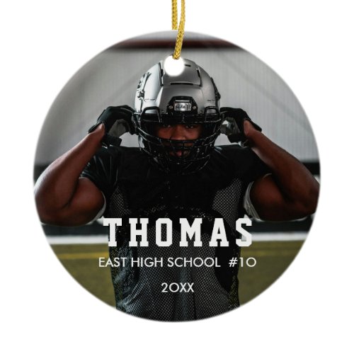 Custom Sports Photo Ornament