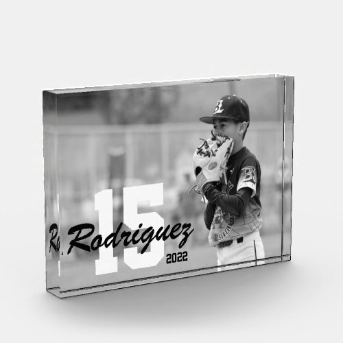 Custom Sports Photo with Name and Jersey Number  