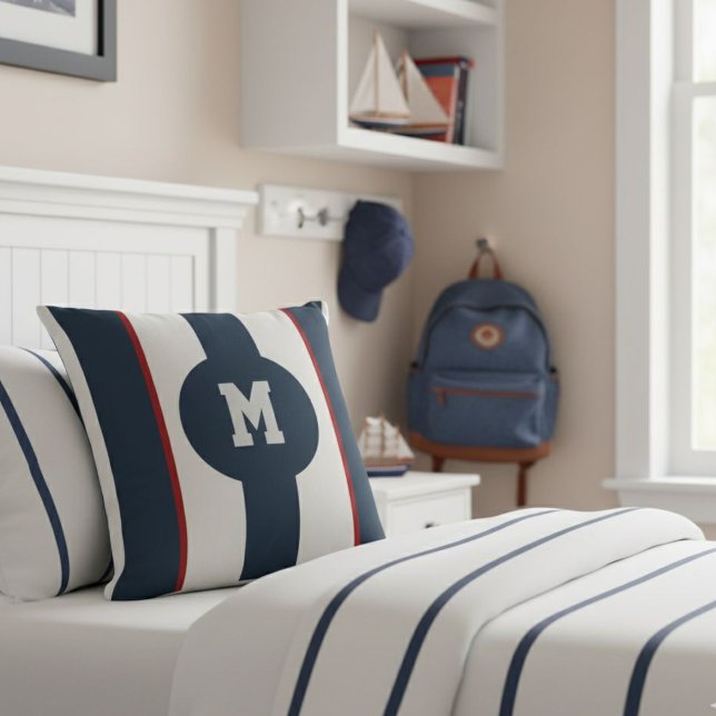 Custom Sports Style Pillow with Initial  (Creator Uploaded)