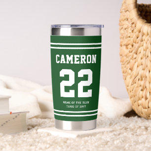 Custom Sports Style School College Player Graduate Insulated Tumbler