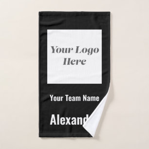 Custom Sports Team Logo, Team & Player Name Hand Towel