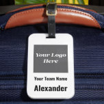 Custom Sports Team Logo, Team & Player Name  Luggage Tag<br><div class="desc">Show off your team pride with this sports team luggage tag! Featuring space for your team logo, team name, and player name, this luggage tag makes it easy to identify your bag while representing your favorite team. Perfect for athletes, coaches, and sports fans, this tag is ideal for sports trips,...</div>