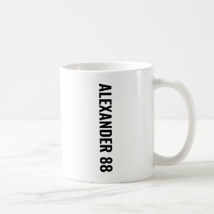Custom Sports Team Logo with Name Number Coffee Mug