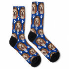 Custom Sporty Blue Pet Photo Paw Prints Cat Dog 