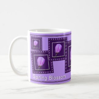 Custom Spring Blossom Pink Purple Floral Collage