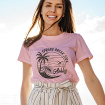 Custom Spring Break Girls Trip Cute Beach Fun T-Shirt