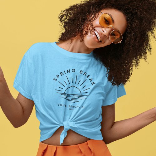 Custom Spring Break Summer Girlfriend Trip T_Shirt