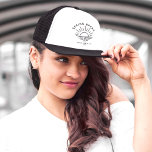 Custom Spring Break Summer Girlfriend Trip Trucker Hat<br><div class="desc">Embrace the chic minimalism of spring break with this personalized trucker hat celebrating your girl gang's getaway! Ditch the touristy slogans and flaunt your squad's sophisticated spirit with a sleek, modern logo featuring your chosen destination. Every glance whispers, "Spring break done right. Personalize with your own spring break destination and...</div>