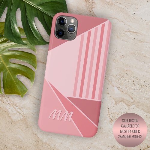 Custom Spring Peach Pink Light Blush Mod Art iPhone 11 Pro Max Case