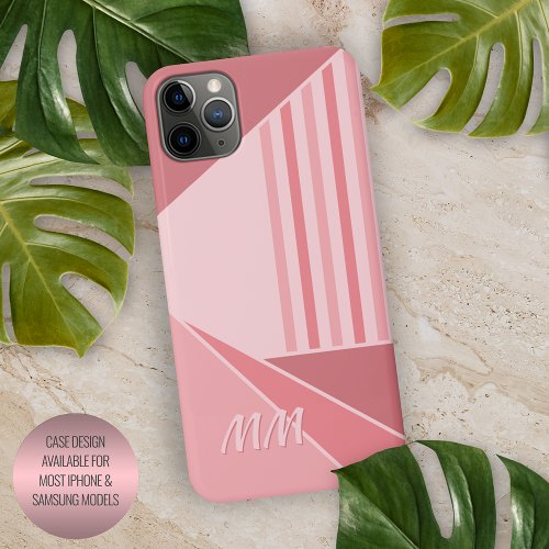 Custom Spring Peach Pink Light Blush Mod Art iPhone 11Pro Max Case