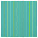 Custom Spring Stripes on Teal Pattern Fabric