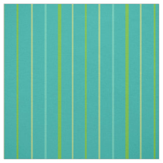 Custom Spring Stripes on Teal Pattern Fabric