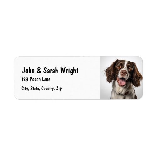 Custom Springer Spaniel Dog Address Label