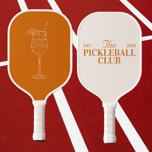 Custom Spritz and Cute Pickleball Club Paddle 