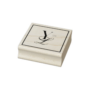 Custom Square Border Logo Stamp