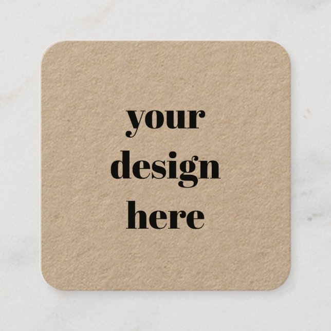 Custom Square Business Card (Front)