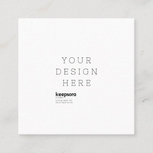 Custom Square Business Card
