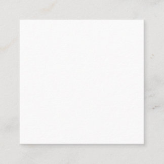 Custom Square Business Card DIY Blank Template