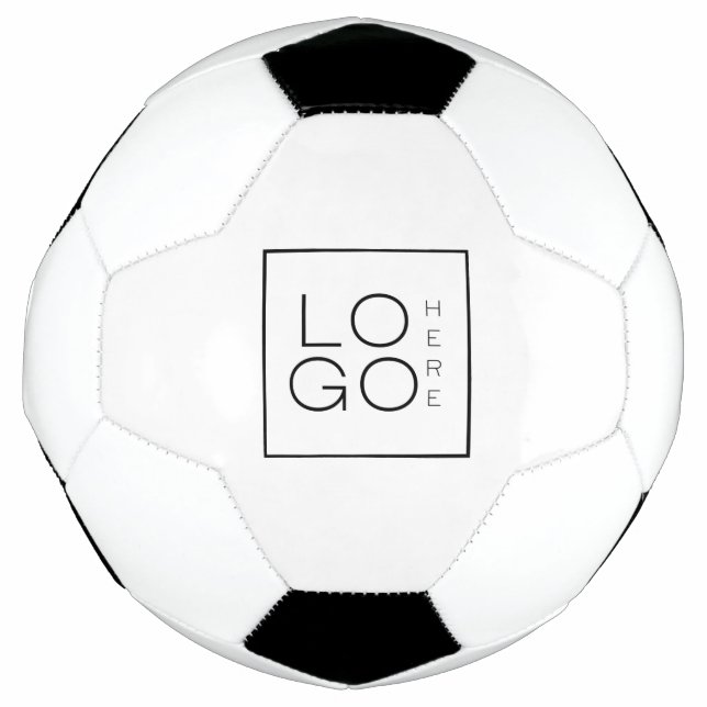 Custom Square Business Logo Branded Customized  Soccer Ball (Front)