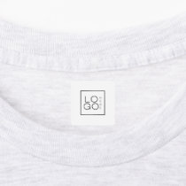 Custom Square Business Logo Plain White Clothing  Kids' Labels