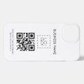 Custom Square Business Logo & QR Code Promotional iPhone Case | Zazzle